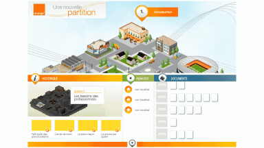 Orange Formation — motion design interactif